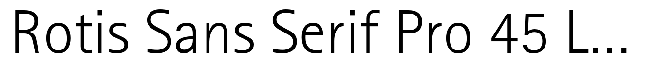 Rotis Sans Serif Pro 45 Light